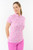 Pure Golf Rise Cap Sleeve Polo - Azalea Zebra