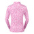 Pure Golf Serenity mid layer quarter zip top - Azalea Zebra