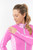 Pure Golf Ladies Breeze Golf Jacket - Azalea Zebra