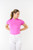 Pure Golf Olivia Ladies Cap Sleeve Polo Shirt - Azalea