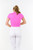 Pure Golf Olivia Ladies Cap Sleeve Polo Shirt - Azalea