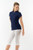 Pure Golf Cove Ladies Cap Sleeve Polo Shirt - Navy