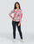 Tail Ladies Theola Long Sleeve Polo - Strawberry Blossoms