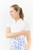 Pure Golf Aria Cap Sleeve Sleeve Polo - Opal Wish