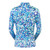 Pure Golf Serenity Quarter Zip Long Sleeve Mid Layer - Dappled Ocean