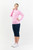 Pure Golf Balance Quarter Zip Long Sleeve Mid Layer - Candy Pebble