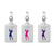 Lady Golfer Luggage Tag