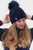 Pure Golf Waterproof Bobble Hat - Navy