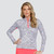 Tail Golf Gabriella Long Sleeve 1/4 Zip Polo - Patchwork