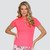 Tail Golf Ignace Short Sleeve Polo- Diva Pink