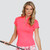 Tail Golf Ignace Short Sleeve Polo- Diva Pink
