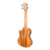 Martinez 'Southern Belle 8 Series' Koa Solid Top Electric Cutaway Tenor Ukulele with Hard Case (Natural Gloss)