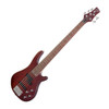 J&D Luthiers 5-String T-Style Contemporary Active Electric Bass Guitar (Satin Brown Stain)