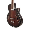 J&D Luthiers Hollow Body Archtop Cutaway Electric Guitar (Vintage Sunburst)