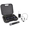 SoundArt Deluxe Dual Channel Wireless Microphone System with Lapel, Headset and Handheld Mics