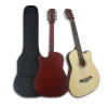 Aiersi SG040CENAT  Beginners 38 Inch Cutaway Basswood Electric Acoustic Guitar Natural Pack