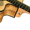 Aiersi SG02SZC-40 solid top zebrawood cutaway Acoustic Guitar