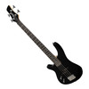 Casino '24 Series' Left Handed Short Scale Tune-Style Electric Bass Guitar and 15 Watt Amplifier Pack (Black)