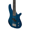 Casino '24 Series' Short Scale Tune-Style Electric Bass Guitar and 15 Watt Amplifier Pack (Transparent Blue)