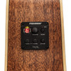 Timberidge '1 Series' Left Handed Spruce Solid Top Acoustic-Electric Small Body Cutaway Guitar (Natural Satin)