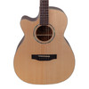 Timberidge '1 Series' Left Handed Spruce Solid Top Acoustic-Electric Small Body Cutaway Guitar (Natural Satin)