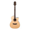 Timberidge '3 Series' Spruce Solid Top Acoustic-Electric Small Body Cutaway Guitar with 'Tree of Life' Inlay (Natural Gloss)
