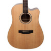 Timberidge '1 Series' Spruce Solid Top Acoustic-Electric Dreadnought Cutaway Guitar (Natural Gloss)
