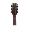 Timberidge 'Messenger Series' Left Handed 12-String Mahogany Solid Top Acoustic-Electric Dreadnought Cutaway Guitar (Natural Satin)