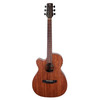 Timberidge 'Messenger Series' Left Handed Mahogany Solid Top Acoustic-Electric Small Body Cutaway Guitar (Natural Satin)