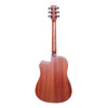 Timberidge 'Messenger Series' Mahogany Solid Top & Body Acoustic-Electric Dreadnought Cutaway Guitar (Natural Satin)