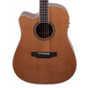 Timberidge '4 Series' Left Handed Cedar Solid Top Acoustic-Electric Dreadnought Cutaway Guitar (Natural Satin)