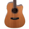 Timberidge '4 Series' 12-String Cedar Solid Top Acoustic-Electric Dreadnought Cutaway Guitar (Natural Satin)