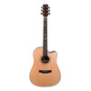 Timberidge '3 Series' Spruce Solid Top Acoustic-Electric Dreadnought Cutaway Guitar with 'Tree of Life' Inlay (Natural Gloss)