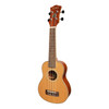 Tiki '7 Series' Cedar Solid Top Soprano Ukulele with Hard Case (Natural Satin)