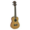 Tiki '7 Series' Cedar Solid Top Concert Ukulele with Hard Case (Natural Satin)