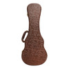 Tiki Deluxe Shaped Concert Ukulele Hard Case (Paisley Brown)