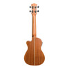 Tiki '9 Series' Koa Solid Top Electric Cutaway Concert Ukulele with Hard Case (Natural Satin)