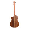 Tiki '9 Series' Koa Solid Top Electric Cutaway Baritone Ukulele with Hard Case (Natural Satin)