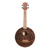 Tiki 'Tiki Man' Ukulele with Soft Case (Natural Satin)