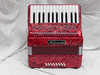 M.Gerarda Piano Accordion, 16 Bass, Red (MG-JH2016R)