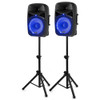 Vonyx VPS102A Active Speaker Set 10 Inch LED MP3 BT