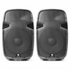 Vonyx SPJ-1500A Pair – (2x) 15″ Inch 800W Hi-End Active PA Speakers With SS-Kit Speaker Stands