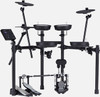 Compact and affordable electronic drum set with expression and features inherited from more advanced V-Drums.