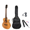 Martinez '41 Series' Folk Size Cutaway Acoustic-Electric Guitar Pack (Mindi-wood)