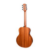 Martinez 'Natural Series' Left Handed Mahogany Top Mini Short Scale Acoustic-Electric Guitar (Open Pore)