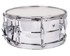 14"x 6_" beaded steel shell. 8 classic look, bridge style chrome lugs. Super smooth strainer. Remo Coated UT Drum head.