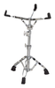 Medium weight with double braced legs. Chrome finish. Adjustable basket with cog tilter and rubber shell protectors. Very sturdy medium weight stand.