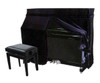 Piano Cover -Upright-Full-Black UP4