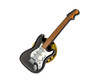 Minibrooch-Coloured Electric Guitar Blk