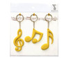 Key Ring Set(3Pc)Clef/Quav/Semi -assorted